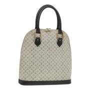 Pre-owned Canvas handbags Louis Vuitton Vintage , Beige , Dames