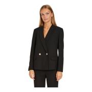 Eloisetto Zwarte Blazer Jas RUE de Femme , Black , Dames