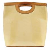 Pre-owned Leather totes Louis Vuitton Vintage , Beige , Dames