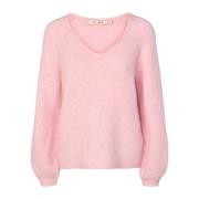 Elegante Gebreide Trui in Rosewater RUE de Femme , Pink , Dames