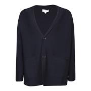 Blauwe Cardigan Sweater Aw24 Lardini , Blue , Heren