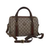 Pre-owned Plastic gucci-bags Gucci Vintage , Beige , Dames