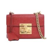 Pre-owned Leather gucci-bags Gucci Vintage , Red , Dames