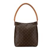 Pre-owned Canvas handbags Louis Vuitton Vintage , Brown , Dames