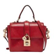 Pre-owned Leather handbags Dolce & Gabbana Pre-owned , Red , Dames