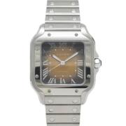 Pre-owned Stainless Steel watches Cartier Vintage , Gray , Heren