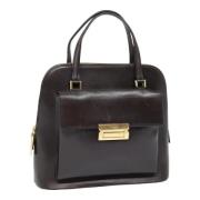 Pre-owned Leather handbags Salvatore Ferragamo Pre-owned , Brown , Dam...