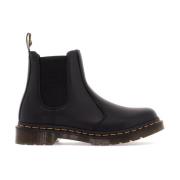 Gehamerd Virginia Leren Chelsea Enkellaarzen Dr. Martens , Black , Dam...