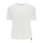 T-shirt met bedrukt logo Max Mara , White , Dames