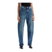 Vintage Egg Fit Denim Jeans Pinko , Blue , Dames