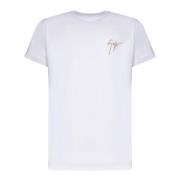 Witte T-shirts & Polo's Aw24 Giuseppe Zanotti , White , Heren