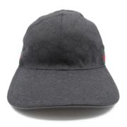 Pre-owned Canvas hats Gucci Vintage , Black , Dames