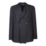 Blauwe Blazer Verhoog Stijl Elegantie Lardini , Blue , Heren