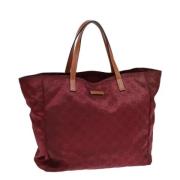 Pre-owned Nylon totes Gucci Vintage , Red , Dames