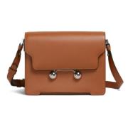 Bruine Medium Schoudertas Marni , Brown , Dames