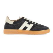 Grijze Retro Stijl Sneakers Hogan , Gray , Heren