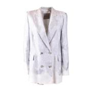 Grijze Blazer Damesmode Ermanno Scervino , Gray , Dames