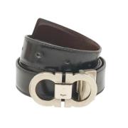 Pre-owned Leather belts Salvatore Ferragamo Pre-owned , Black , Dames