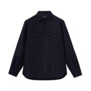 Wolblend Overshirt Brooks Brothers , Blue , Heren