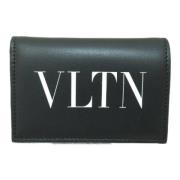 Pre-owned Leather wallets Valentino Vintage , Black , Dames