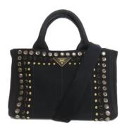 Pre-owned Denim prada-bags Prada Vintage , Black , Dames