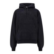 Zwarte Sweatshirt Hoodie Aw24 Burberry , Black , Heren