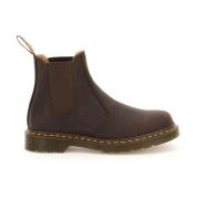 Vintage Chelsea Boots met Gele Stiksels Dr. Martens , Brown , Heren