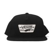 Snapback Cap met Full Patch Design Vans , Black , Heren