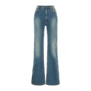 Stretch Denim Ray Jeans Vivienne Westwood , Blue , Dames