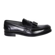 Zwarte Leren Loafers Elegante Kwast Church's , Black , Heren