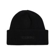 Technische wollen blend muts Iceberg , Black , Dames