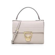 Leren Arlettis Clutch Tas Coccinelle , Beige , Dames