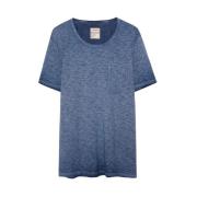 Blauwe Toby Koud geverfde T-shirt Zadig & Voltaire , Blue , Heren