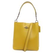 Pre-owned Leather handbags Coach Pre-owned , Yellow , Dames