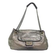 Pre-owned Leather chanel-bags Chanel Vintage , Gray , Dames