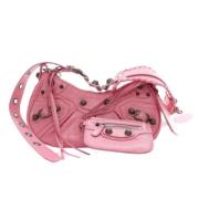 Pre-owned Leather balenciaga-bags Balenciaga Vintage , Pink , Dames