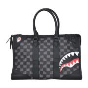 Zwarte Shopper Drip Check Shark Mini Duffle Sprayground , Black , Dame...