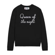 Zwarte Sweater New Queen Night MC2 Saint Barth , Black , Dames