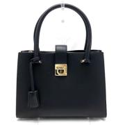 Pre-owned Leather handbags Salvatore Ferragamo Pre-owned , Black , Dam...