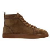 Hoge Top Sneaker in Louis Stijl Christian Louboutin , Brown , Heren