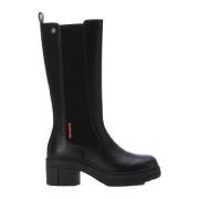 Zwarte Chelsea-stijl laarzen met 6 cm hak Refresh , Black , Dames