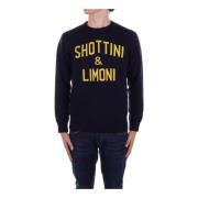 Logo Front Sweaters Saint Barth , Blue , Heren