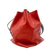 Pre-owned Leather shoulder-bags Hermès Vintage , Red , Dames