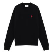 Ronde hals Sweatshirt Ami Paris , Black , Heren