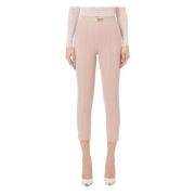 Stretch Carne Sigaretbroek Elisabetta Franchi , Pink , Dames