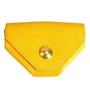 Pre-owned Leather wallets Hermès Vintage , Yellow , Dames