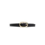 Leren riem Anine Bing , Black , Dames