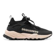 Platte Sneakers voor Vrouwen Dsquared2 , Black , Heren