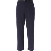 Blauwe Marineblauwe Broek met Ritssluiting Emporio Armani , Blue , Her...