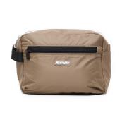 Bruin Touw Clutch Tas met Verstelbare Band K-Way , Brown , Heren